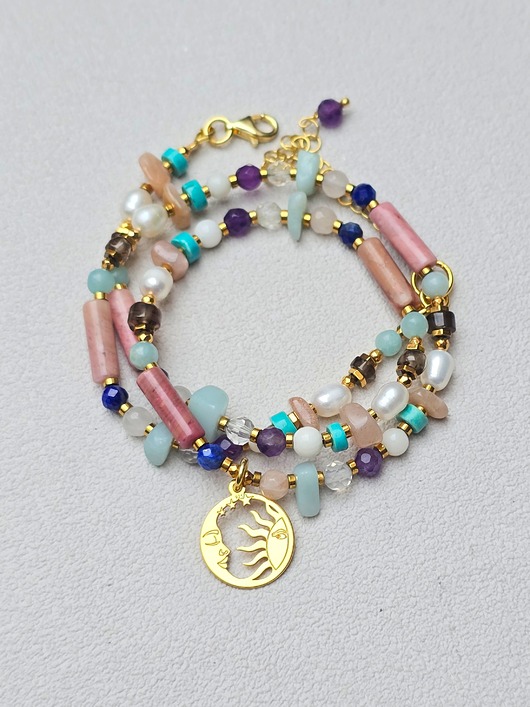 złote naszyjniki Krótki  Naszyjnik Solaris