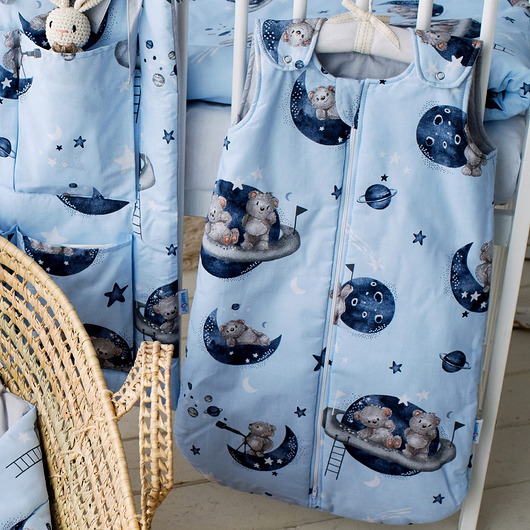 śpiwory i rożki niemowlęce Śpiworek Ocieplany 2.5 TOG Podwójny Zamek Bawełna LUNA od BabyU