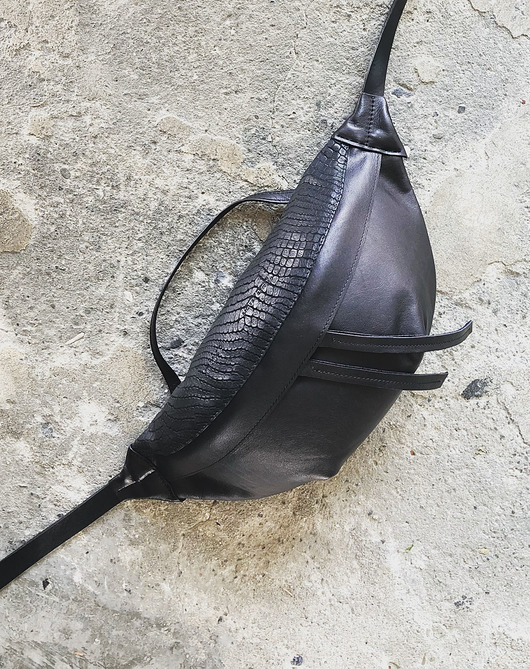 Duża skórzana NERKA TOREBKA INA BAG Moyee
