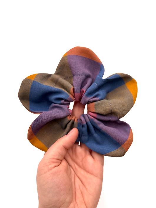 gumki do włosów Flower Scrunchie Purple