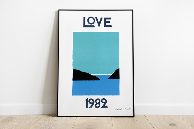 Saint Laurent "Love 1982" plakat Pas De LArt