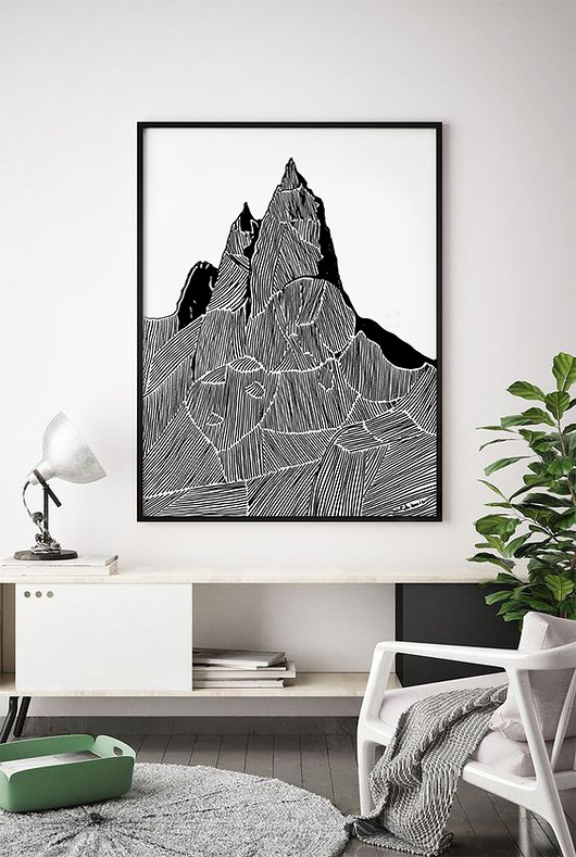 grafiki i ilustracje Mnich / Tatry / Góry  / Grafika