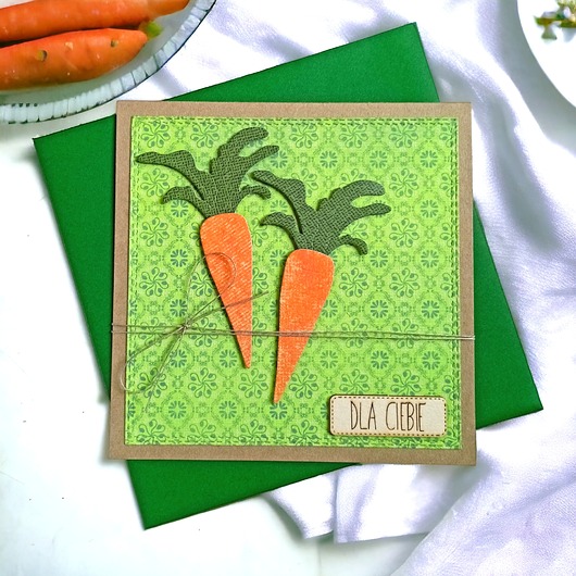 kartki scrapbooking Dla Ciebie : marchewki :: kartka uniwersalna