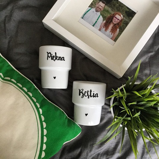kubki Zestaw PIĘKNA/BESTIA