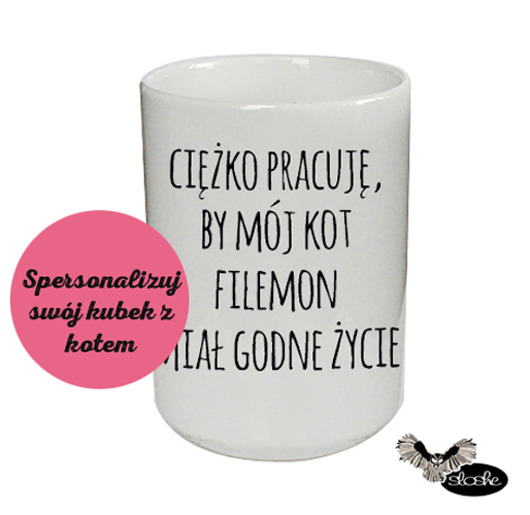 Spersonalizuj swój kubek ceramiczny, kubek 450ml Sowia Aleja