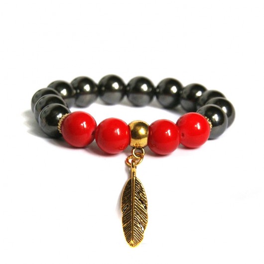 NEW! graphite, red & gold III kaktusia