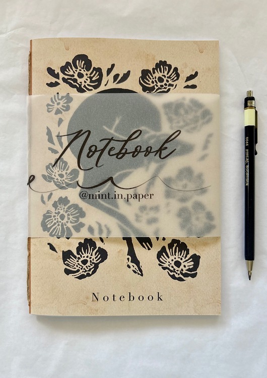 notatniki i albumy Notes -  Chart w kwiatkach