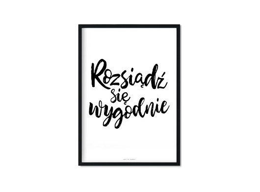 "Rozsiądź się wygodnie" Plakat Love The Journey