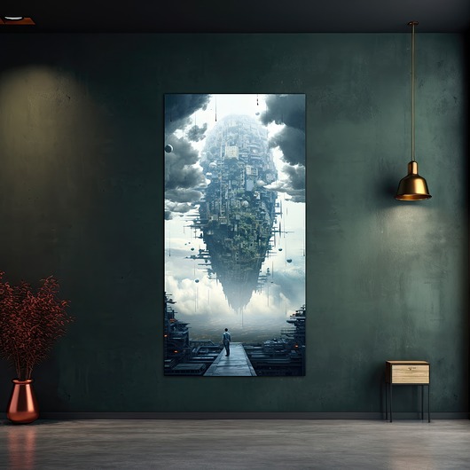 plakaty Futurystyczna Japonia, Cyberpunk - Plakat - Loft, Minimalizm