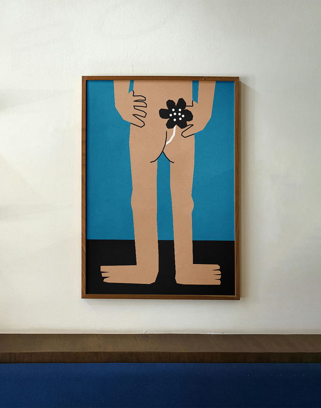 plakaty Plakat 'Tengo una flor en el culo'