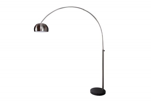 lampy podłogowe Lampa podłogowa marmur srebrna matt 210cm