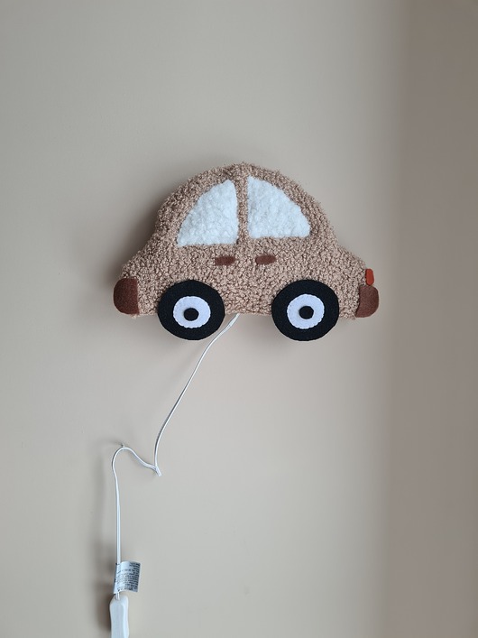 lampy do pokoju dziecka Lampka nocna na ścianę -Autko retro bouncle LED