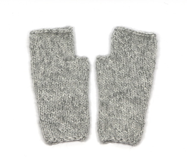 rękawiczki damskie Mitenki Leokadia-bezszwowe rękawiczki bez palców z krótkim kciukiem