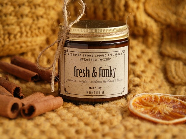 świeczniki i świece FRESH & FUNKY - świeca sojowa