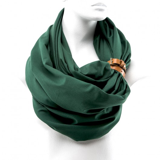 Dzianinowy Komin Tuba Szal EMERALD (pasek) CADOaccessories