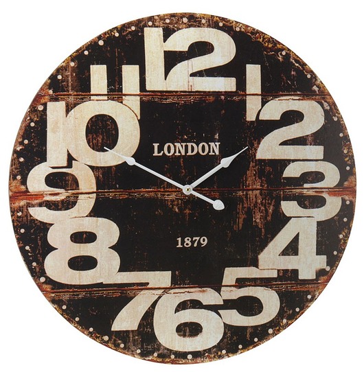 Zegar ścienny LONDON czarny MIA home