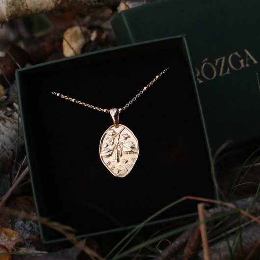 złote naszyjniki Naszyjnik z zawieszką Złota Brzoza
