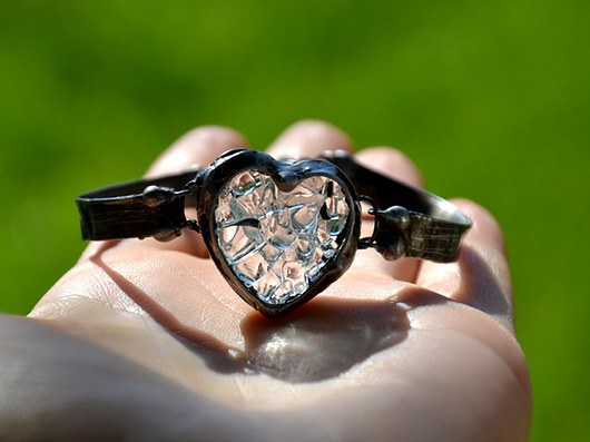 bransoletki ze szkła Rustykalnie romantycznie