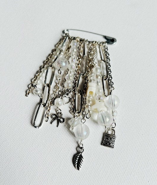 broszki Broszka na agrafce  VINTAGE PEARLS Agrafka.Studio