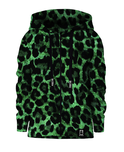 bluzy dla chłopców Bluza Zamek Chłopiec DR.CROW Green Panther