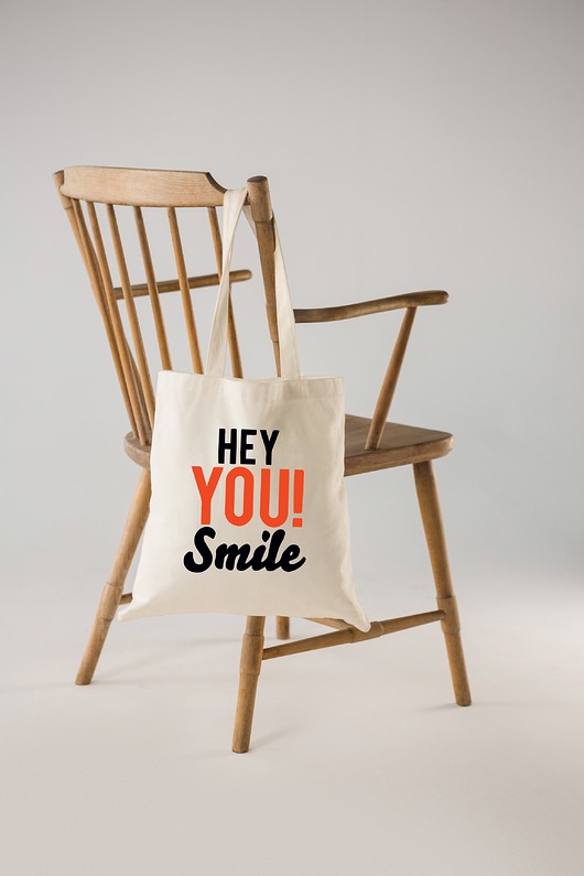 Torba z nadrukiem - Hey you smile AllbagAllprints