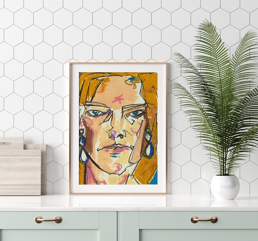 grafiki i ilustracje Chalk & Woman