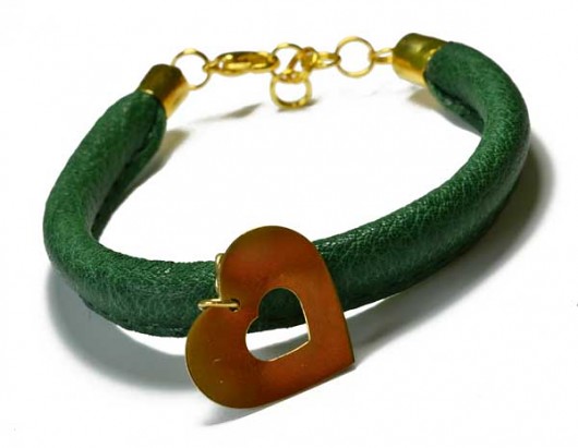 Bransoletka - Green Heart Kat of Colours