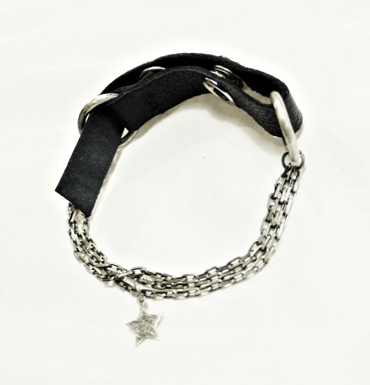 KSZU- Silver Chain & Leather [pr925] KSZU Jewelry