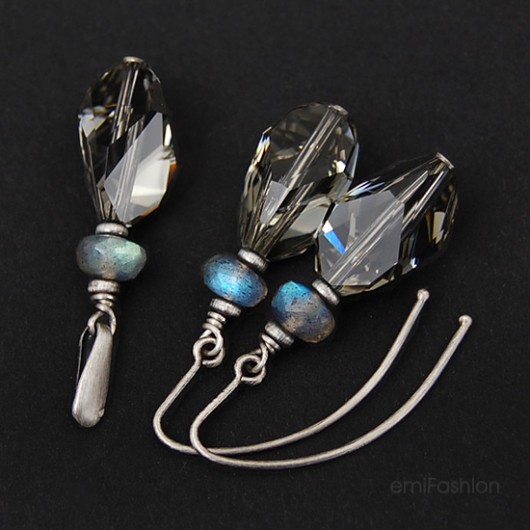 Promocja - Cubist Black Diamond i Labradoryt MAREMI Jewelry