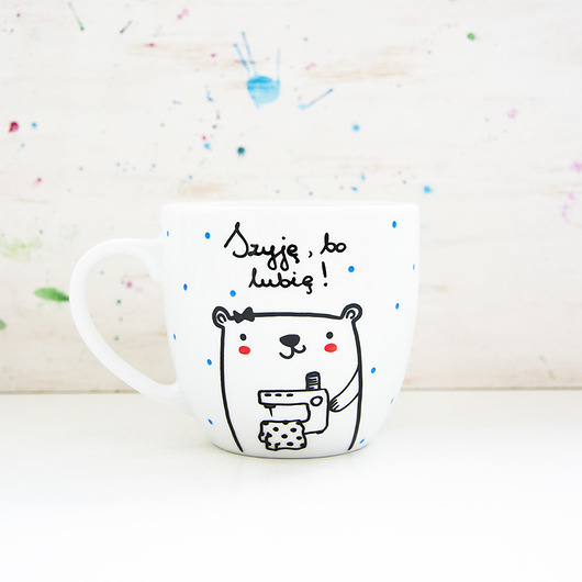 Szyję, bo lubię - kubek porcelanowy XL miamilu