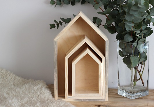 Półka domek komplet Little Wood Bunny