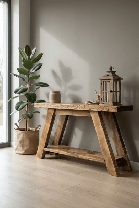 ławki Ławka, siedzisko z litego jesionu Vintage