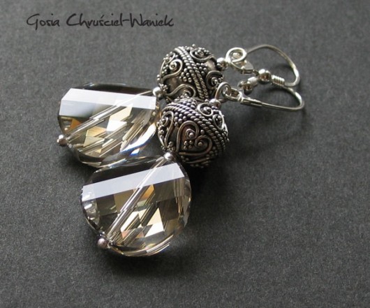 kryształ Swarovski - silver&Bali Gosia Chruściel-Waniek