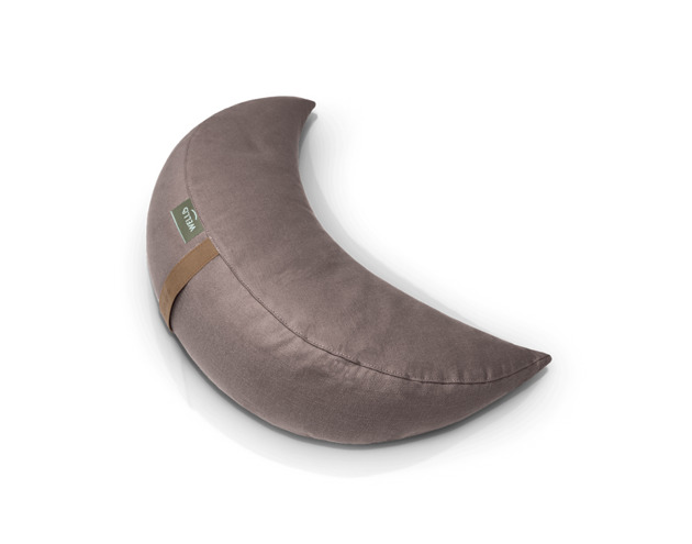 poduszki z łuską Poduszka Księżycowa WellB - Brązowy Len