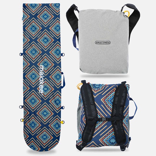 torby podróżne Pokrowiec na deskę snowboard bag torba etui plecak na buty 2w1