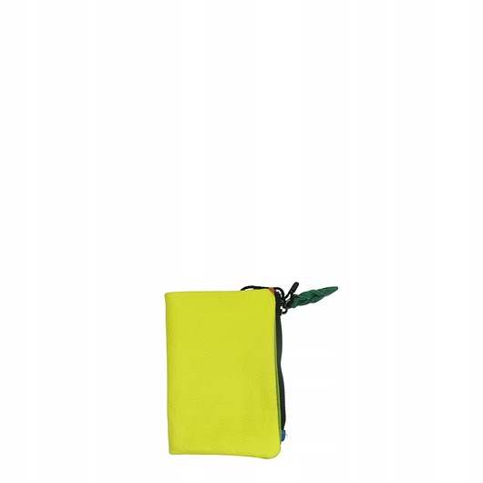 portfele damskie Portfel damski mały skórzany na prezent miejsce na banknoty monety OLIVKA