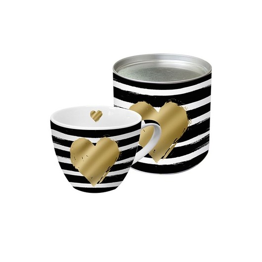 Porcelanowy Kubek w Paski Heart MIA home