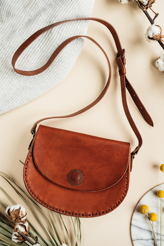 torby na ramię Torebka skórzana ręcznie robiona góralska listonoszka Tonala