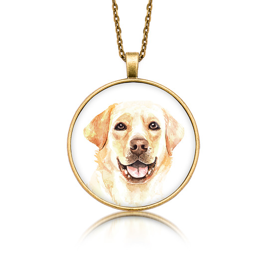 wisiory Medalion okrągły LABRADOR rasowy pies