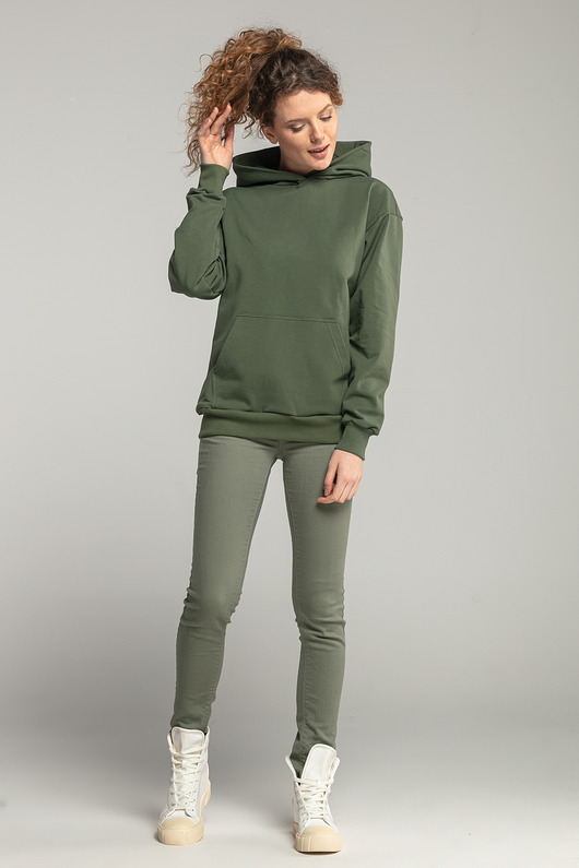Bluza z kapturem KHAKI mamatu
