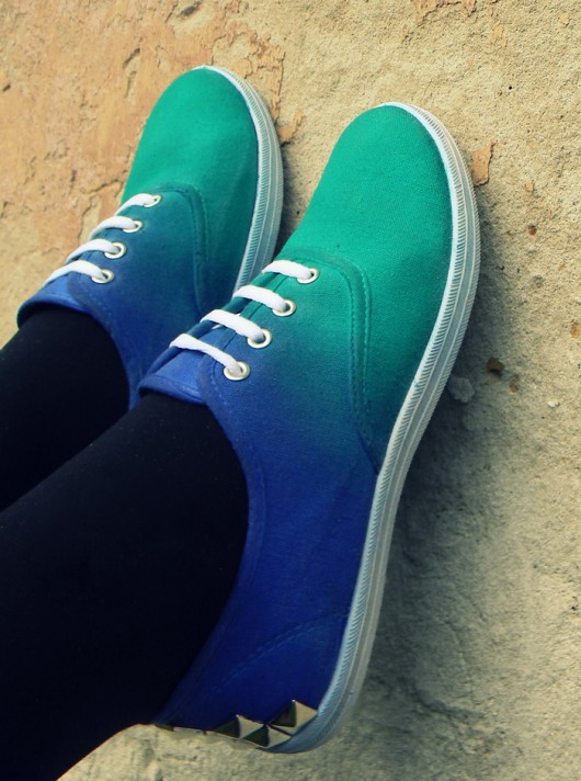 Ombre sneakres [blue & green] 38 Marvellousette