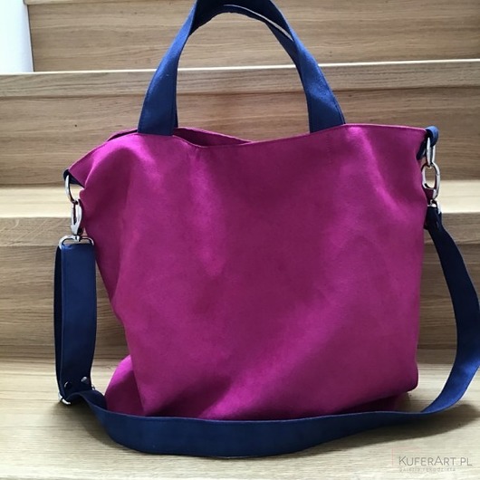 torby na ramię Torba hobo - fuksja, kobalt