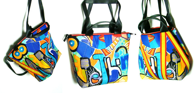 1304 art MIMA bag SHORT & Marcin Painta print MIMAbags