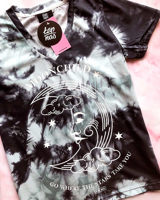 Koszulka Tie Dye Moonchild ŁAP NAS