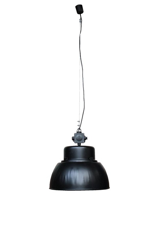 dekoracje świetlne CZARNA LAMPA  PRZEMYSŁOWA MODEL ORP-125E, 1960r.