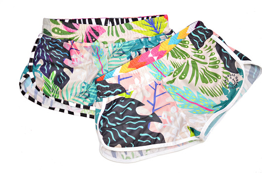 Oh Jungle Zebra Mesh Shorts Sample DONT NEED NO SAMURAI