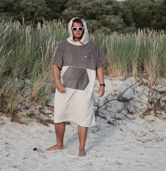 moda - inne Surf Poncho - Red Scotch - Szlafrok dla morsa