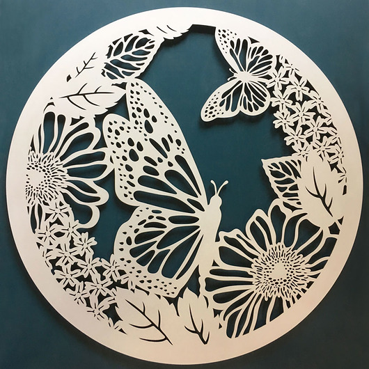 Drewniany Obraz z Ramą SECRET GARDEN 60cm Missing Decor