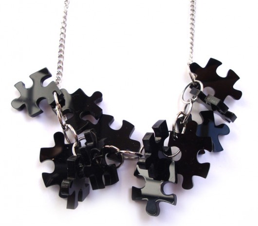 PuzzLove DeLuxe/ necklace S / czarny Monika Roth
