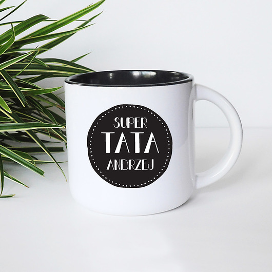 kubki Super Tata, wersja z imieniem, kubek 400ml